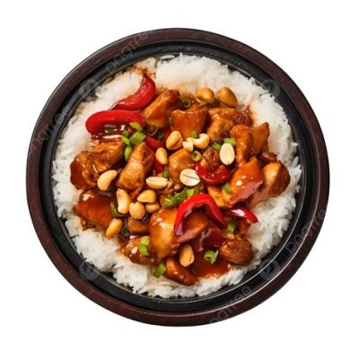   Kan du motstå den flammande frestelsen av Tangshans Kung Pao Kyckling? Experimentera med en explosion av kryddiga smaker och saftiga texturer!